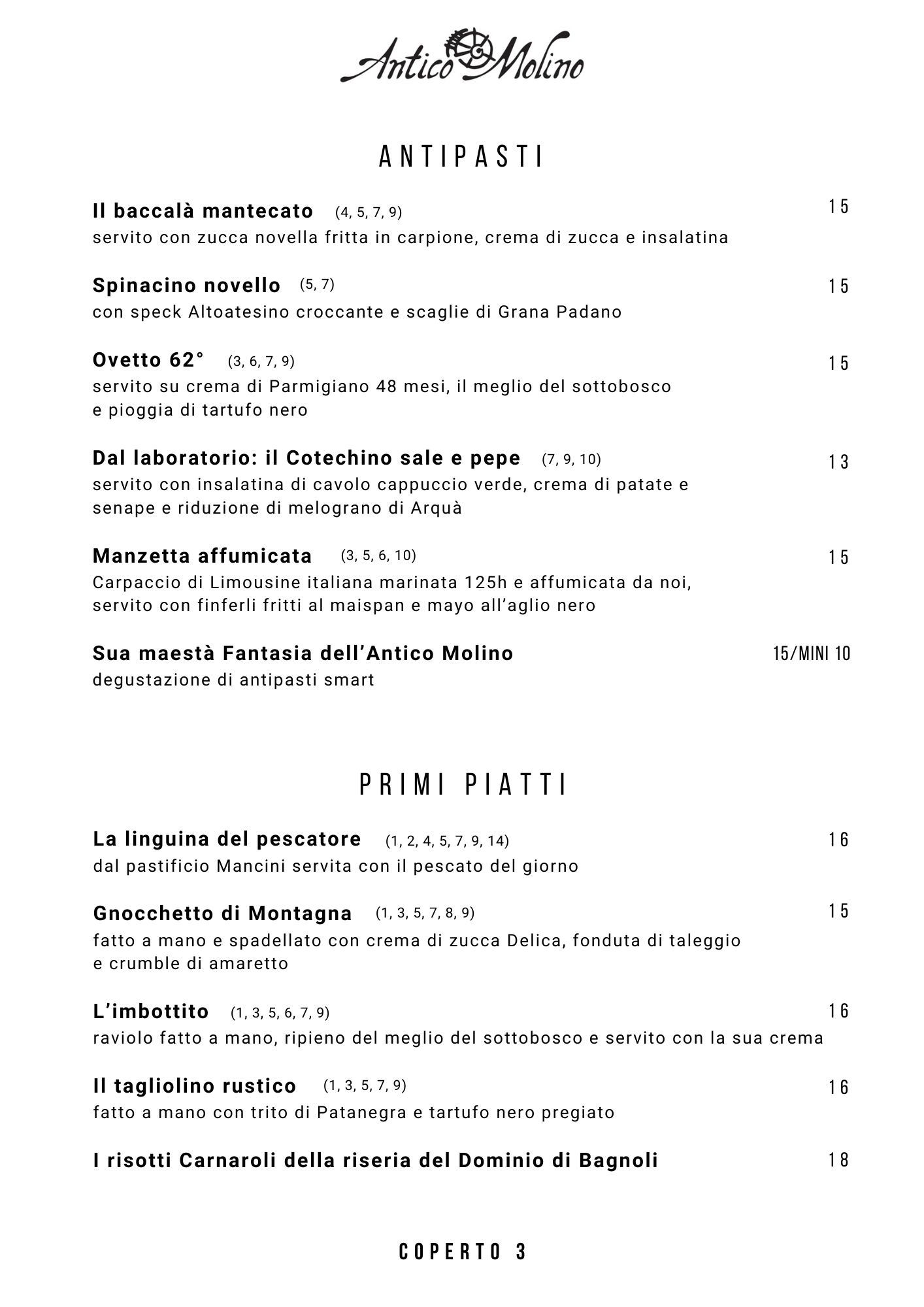 menu ristorante 1 ottobre 24